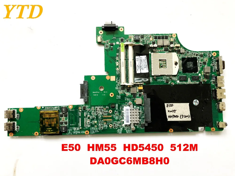 Оригинальная материнская плата для ноутбука Lenovo E50 HM55 HD5450 512M DA0GC6MB8H0