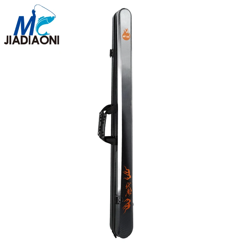

JIADIAONI Multi-Function Storage Rod Bag Waterproof Fishing Gear Bag Hard Shell Satchel 1.3M Fishing Tackle