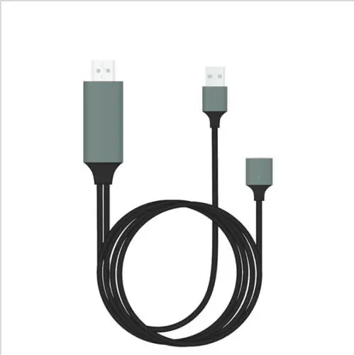 as show Многофункциональный MHL к HDMI адаптер Micro USB к HDMI 1080P HD ТВ кабель адаптеры для samsung iPhone Android телефон Тип C - Color: as show