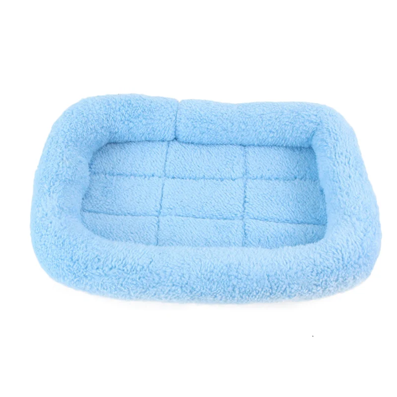 Blue long mat Большая кровать для собак большой размер Подушка для домашних животных теплая Лежанка золотой ретривер клетка коврик; домик для кошек коврик маленький, средний и большая клетка для собаки - Цвет: Blue long mat
