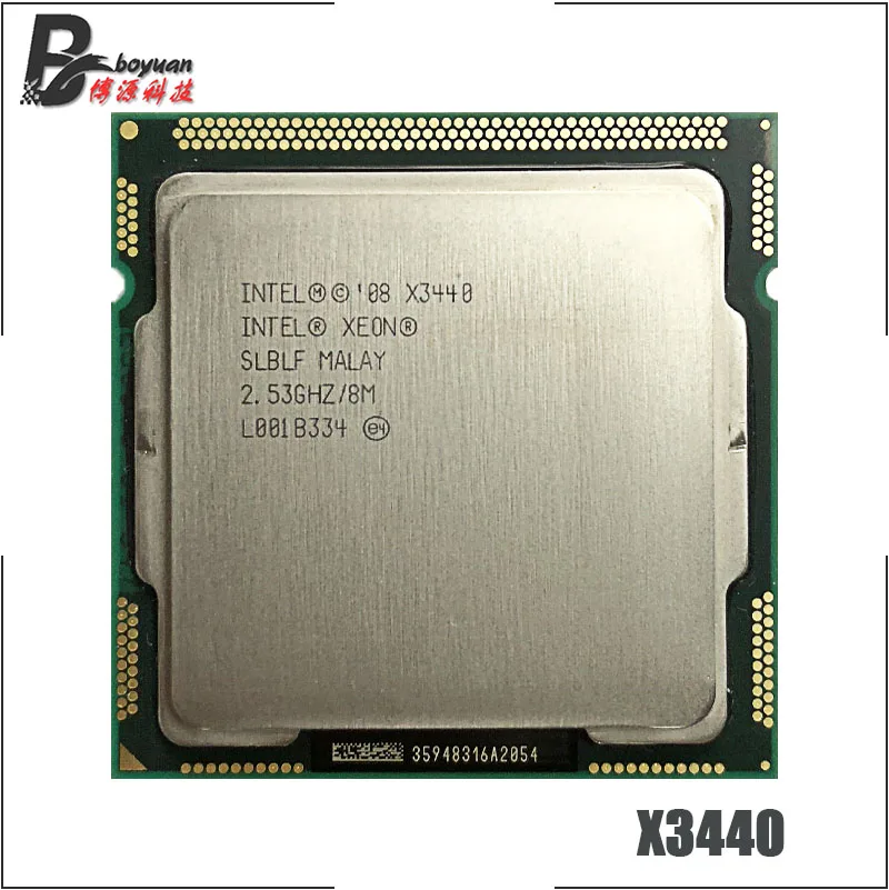 Четырехъядерный процессор Intel Xeon X3440 2 5 ГГц 8 м 95 Вт LGA 1156|cpu processor|intel xeonintel xeon x3440 |