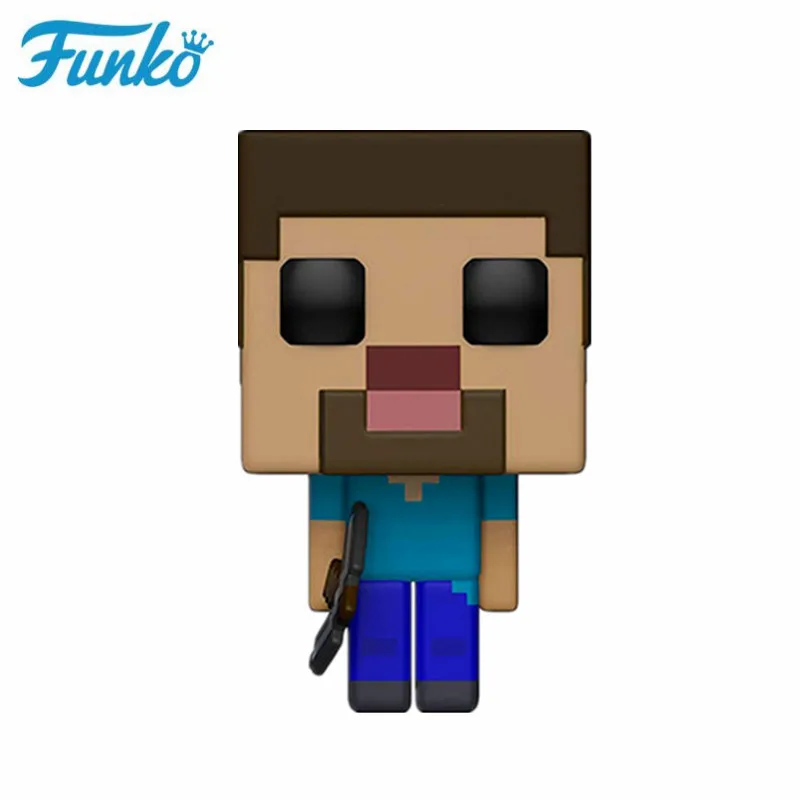 N-Steve-316 Funko Pop Аниме игра майнкрафт-#322 Стив в алмазной доспехах Крипер Стива фигурка модель игрушки коллекция детские подарки на день рождения - Цвет: N-Steve-316