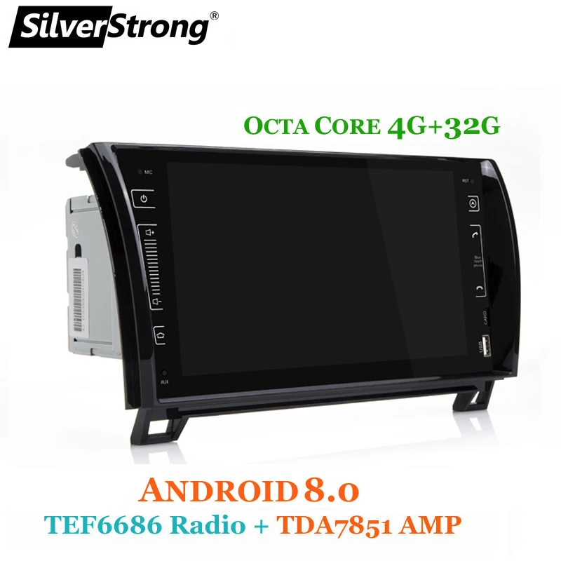 SilverStrong 8 ядерный Android8.0 9 дюймов ips автомобильный DVD gps для Toyota Tundra Sequoia Android Радио нет