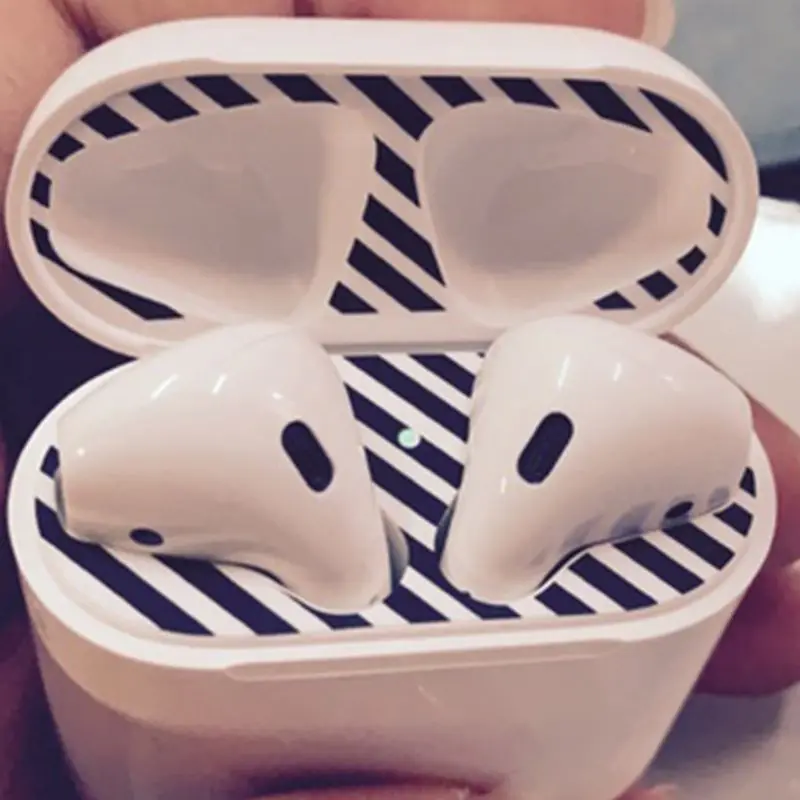 2 пары Защитная Наклейка для защиты от пыли Чехол наушников защита Apple