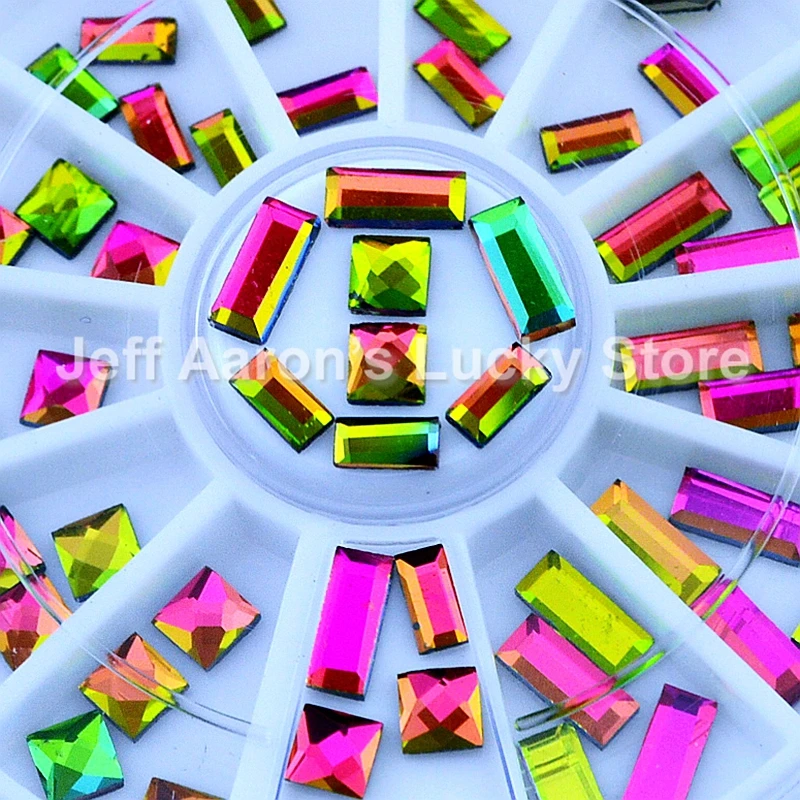 60 шт плоские черные 3d акриловые аксессуары для ногтей прозрачные стразы колесо