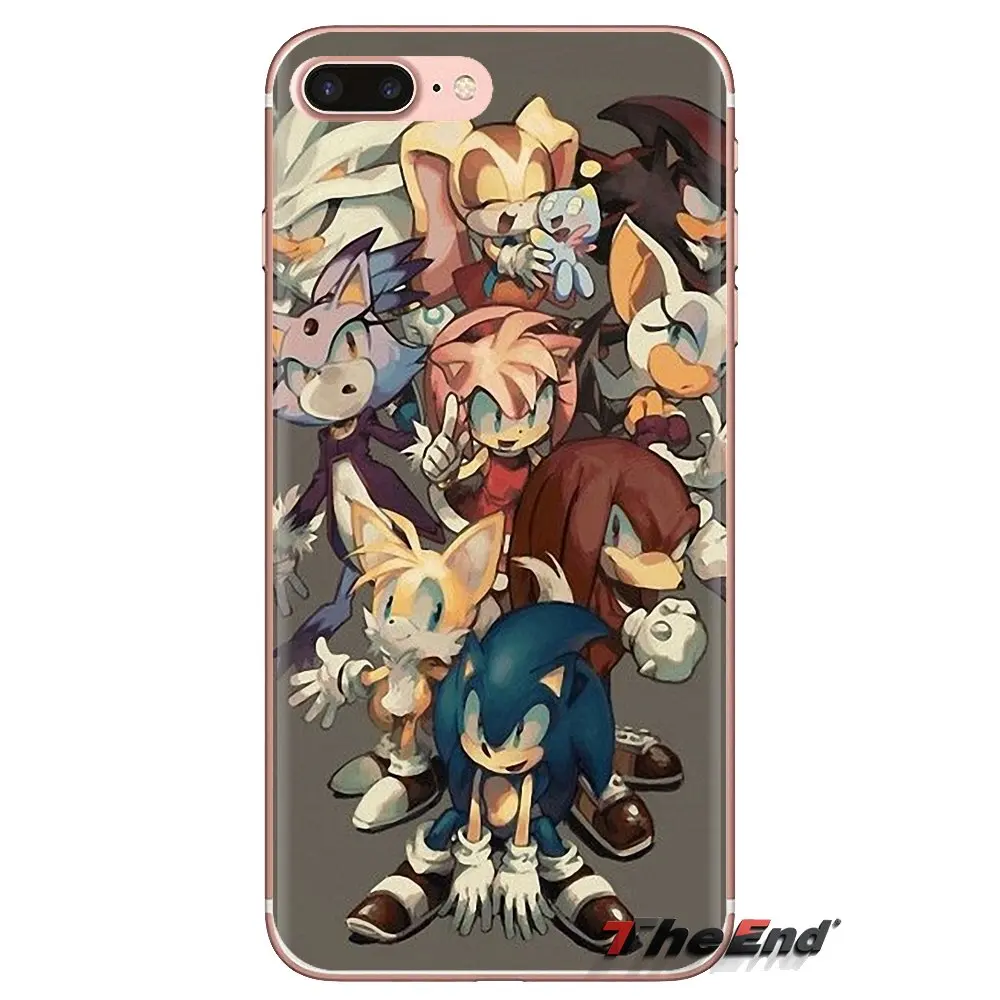 Серебряный Соник Ежик тени для Oneplus 3T 5T 6T Nokia 2 3 5 6 8 9 230 3310 1 7 Plus 2017 2018 Мягкий