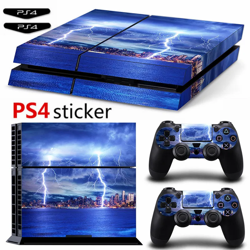 Lightning Ps4 Стикеры винил Обложка Наклейка для PS4 для Ps4 консоли и 2 контроллеры