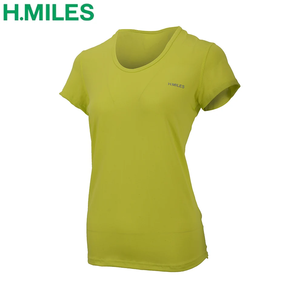 HMILES Women Sex Gym Sportswear fitness shirt short sleeve workout tees running top training t moisture wicking sweat | Спорт и