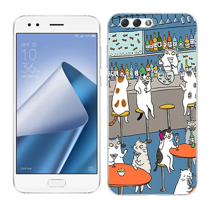 Чехлы для телефонов Asus Zenfone 4 ZE554KL, чехол с пейзажным рисунком, 5,5 дюйма, силиконовый чехол Для Zenfone 4 ze554kl для 4 ZE554KL, мягкий ТПУ