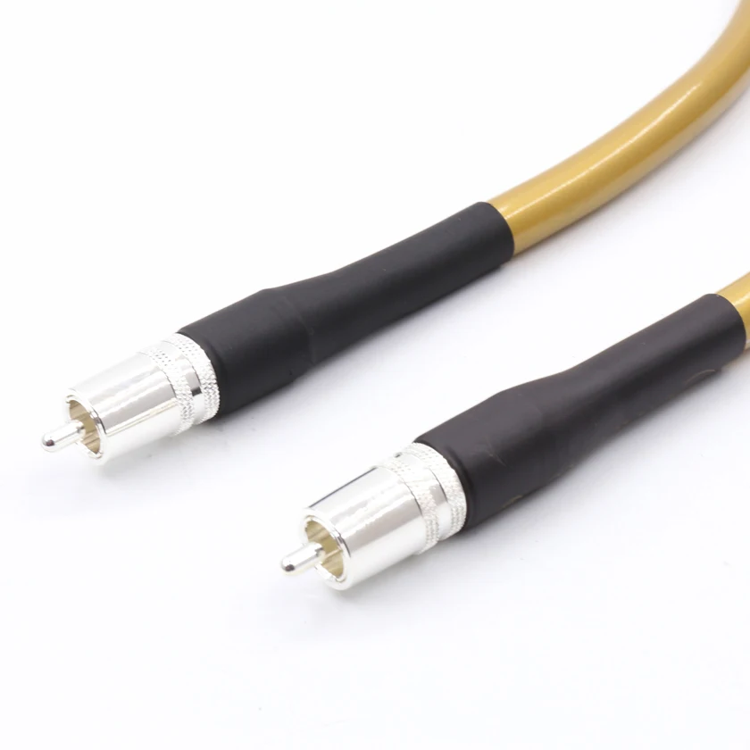 Одна пара 1 м аудиокабелей GOLDEN 5C аудиокабель RCA кабель удлинитель|rca interconnect cable|audio