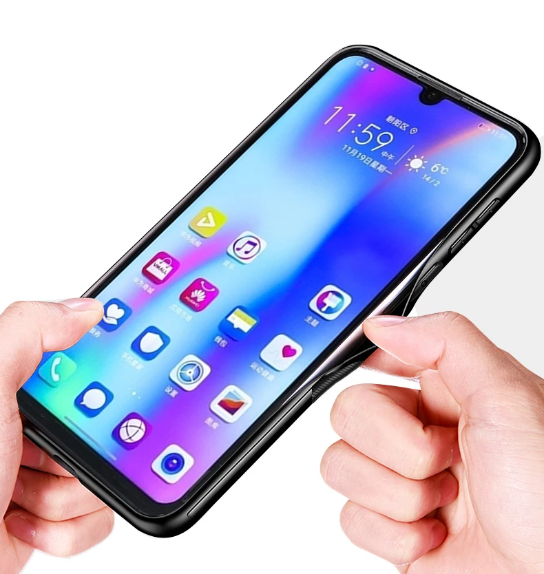 A 6,21 ''для huawei Nova Lite 3 Чехол POT-LX2 из закаленного стекла жесткий чехол для телефона для huawei Nova Lite 3 Чехол Nova Lite3 мягкая рамка