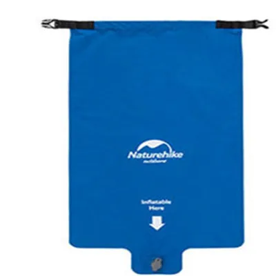 Naturehike Waterproof Inflatable Cushion Universal Air Bag Portable Easy Inflatable Bag Moisture-proof Picnic Cushion Air bags - Color: blue