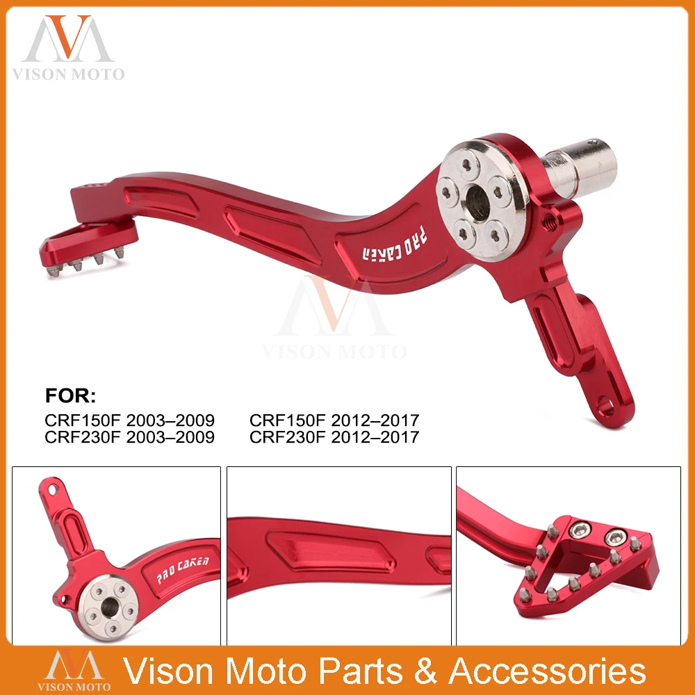 

MX CNC Заготовка кованая педаль заднего ножного тормоза для Honda CRF150F CRF230F CRF 150F 230F 2003-2008 2009 2012 2013 2014 2015 2016 2017