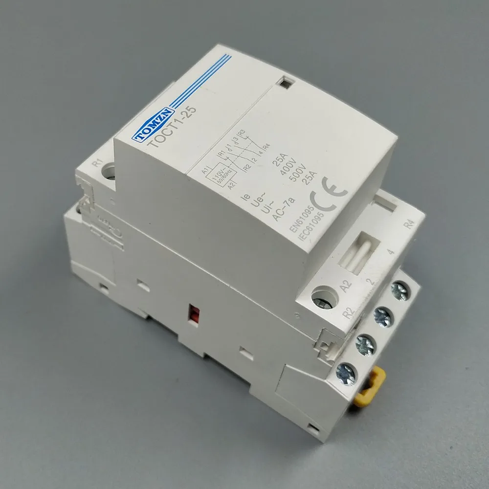 TOCT1 4P 25A 110 В катушка Гц Din rail бытовой модульный контактор переменного тока 4NO или 2NO