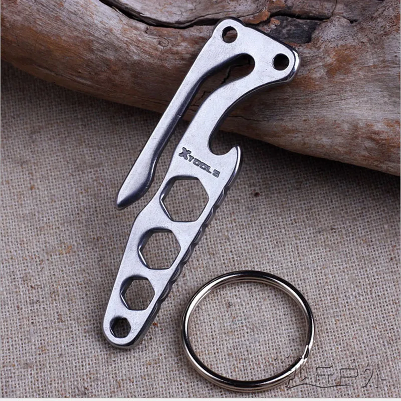 Открытый EDC из нержавеющей стали карманный многофункциональный мини-инструмент