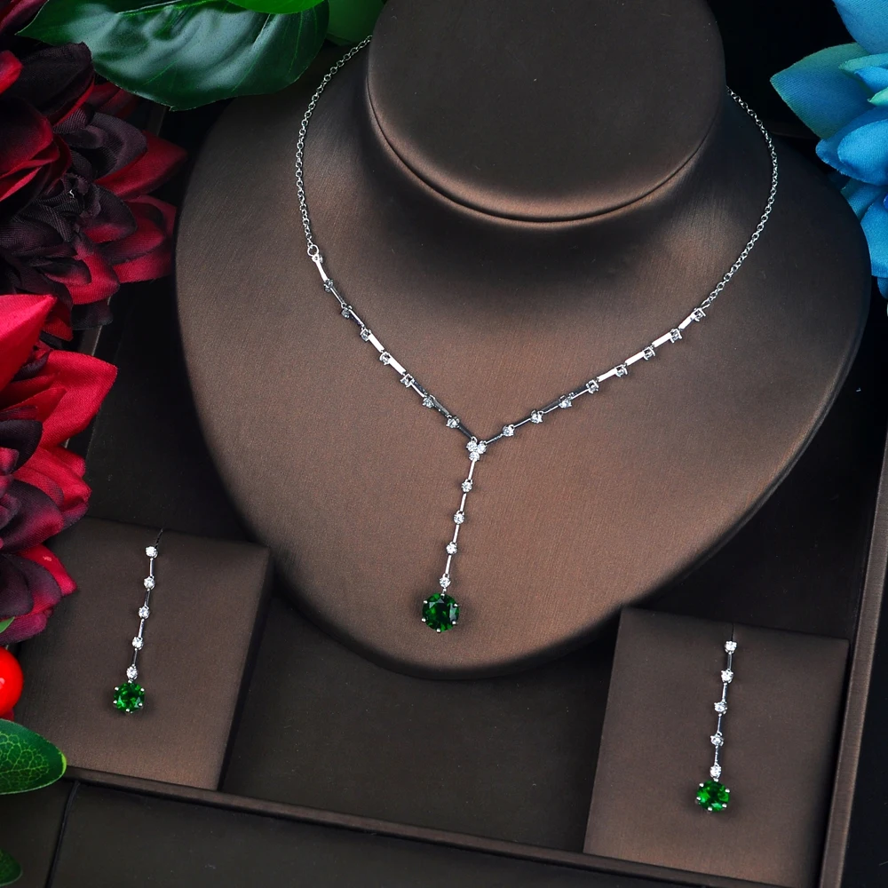 Комплект ювелирных изделий HIBRIDE Женский длинный небольшой комплект из