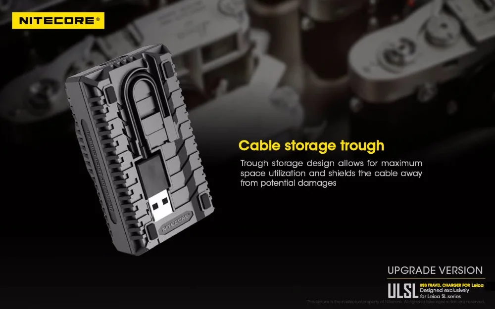 Nitecore ULSL USB зарядное устройство для Leica BP-SCL4 камеры батареи Leica SL Typ 601 серии камеры Модель
