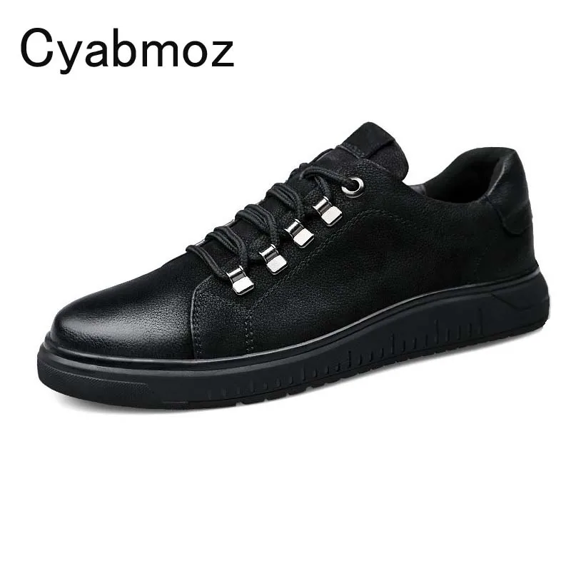 Cyabmoz Brand 2018 Invisible Elevator Shoes For Men Height Increase 5cm Breathable Casual Men's Genuine Leather Shoes