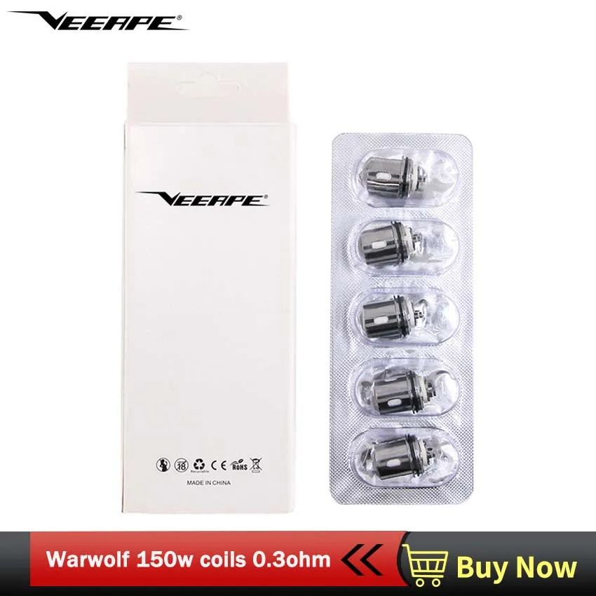 5 шт. оригинальный Veeape warwolf 0.3ohm катушка бака для 150 Вт комплект электронной