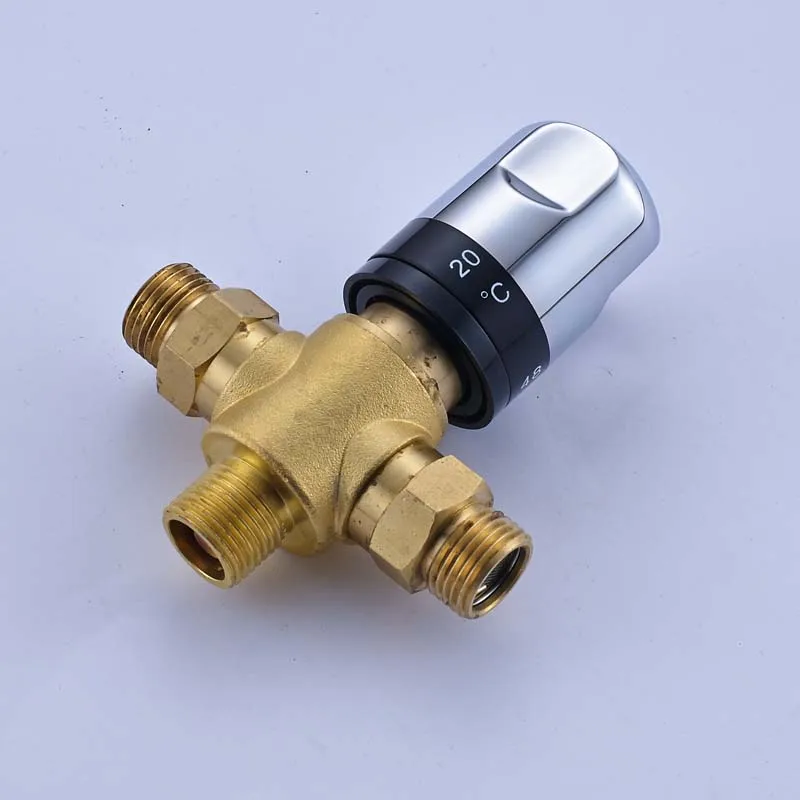 Free Shipping Brass thermostatic valve temperature mixing solar water heater parts mixer YT-5140 | Обустройство дома