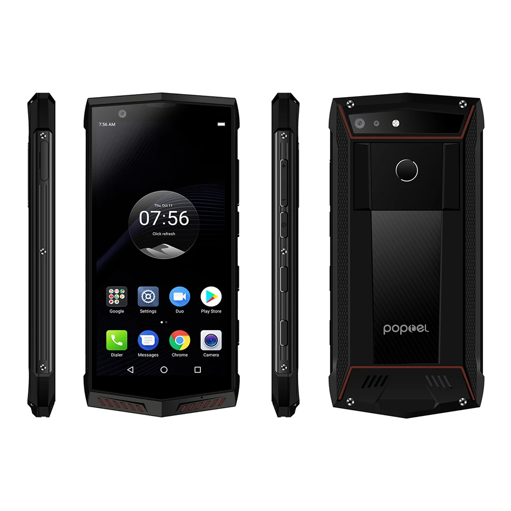 Poptel P60 смартфон с 5 7 дюймовым дисплеем восьмиядерным процессором Helio P23 5000 мАч ОЗУ 6
