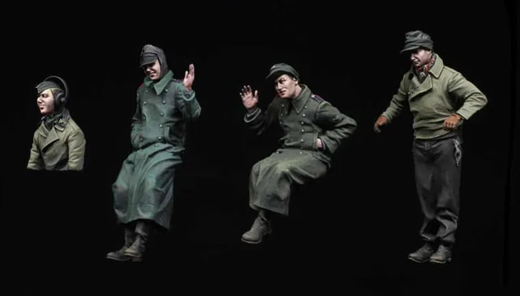 1/35 модельная фигурка из смолы комплект неразборный Неокрашенный S63 (без