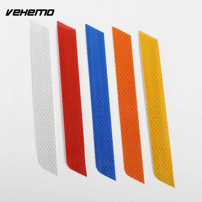 Vehemo 2 шт. 3 размера Светоотражающие предупреждающие полосы лента автомобильный