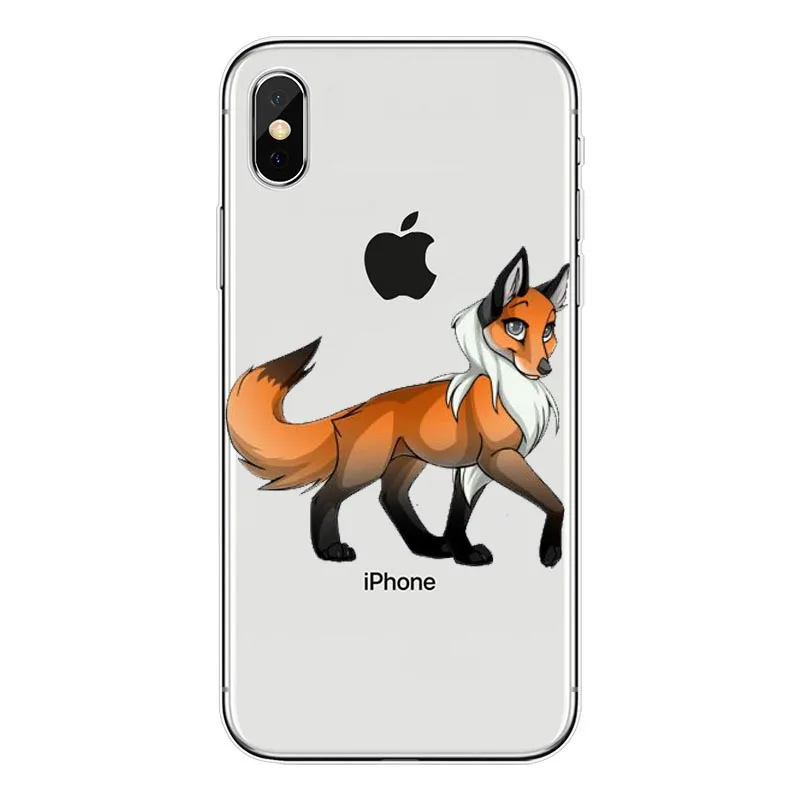 TPU Mr. Fox com oculos Прозрачный мягкий силиконовый защитный чехол для мобильного телефона для iphone 4 5 6 7 8 plus X XR max Caso Coque - Цвет: TPU