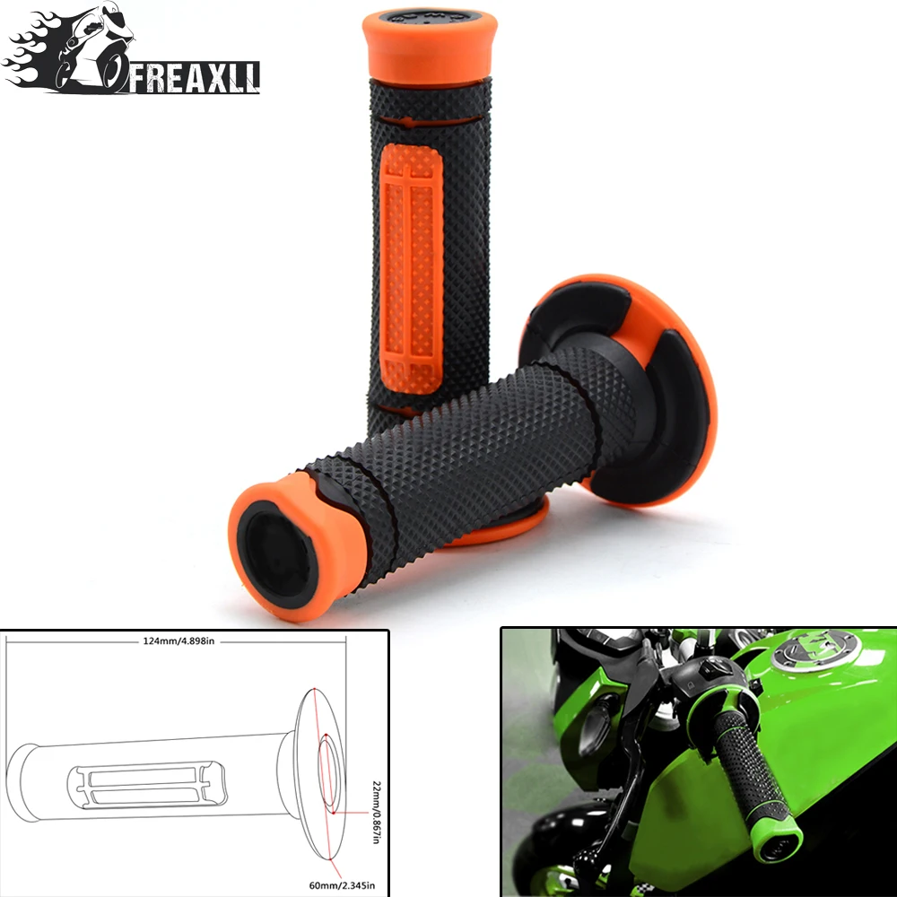 7/8 &quot22 мм мотоциклетные резиновые рукоятки Грипсы гелевые Dirt Pit bike руль