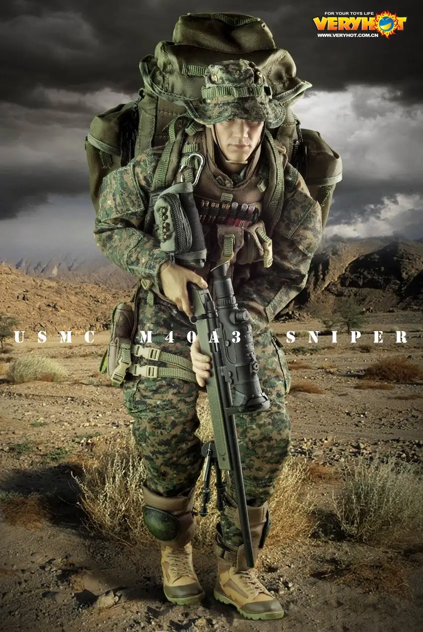 Аксессуары для фигурок в масштабе 1/6 униформа снайпера USMC экшн фигурки 12 дюймов