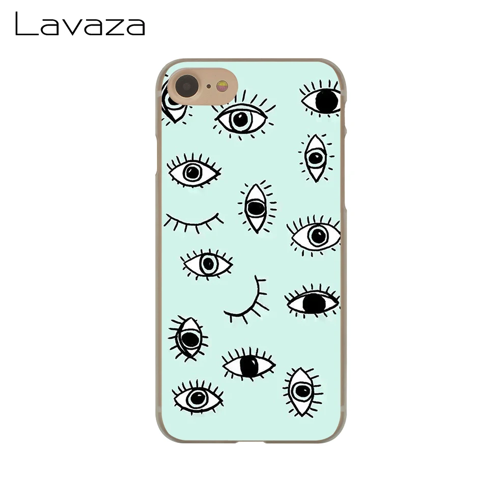 Lavaza золотой фольги сглаза в Румяна чехол для телефона Apple iPhone 4 4S 5C 5S SE 6 6S 7 8 Plus 10 X Xr