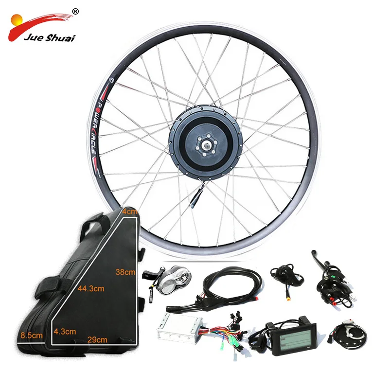 

48V 500W Powerful Electric Bike Conversion Kit Hub Motor Wheel with 48V20AH High Capacity Battery for 26" 700C DIY Ebike Kit