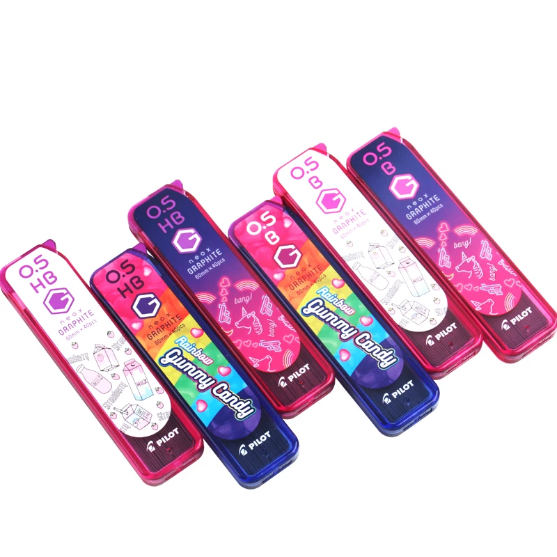 Japan Pilot X Nicola Magazine Limited Neox графитовые грифели для механических карандашей HRF5G20 0,5 мм B/HB 60 мм* 40 шт