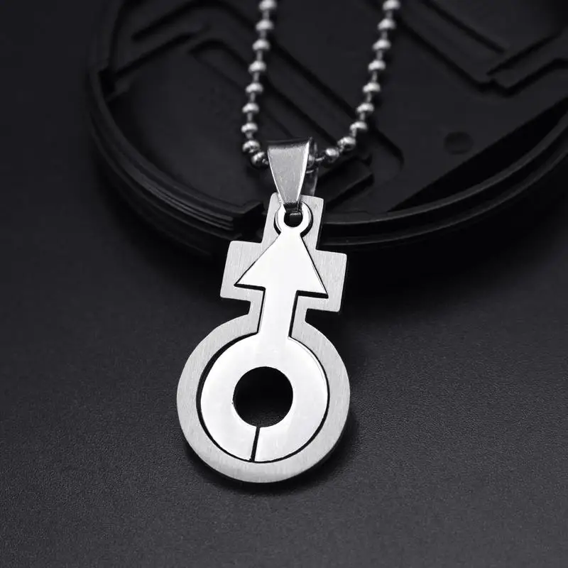 Lostpiece 2018 Новый Серебряный Цвет Нержавеющая сталь символ Мальчик мужской кулон