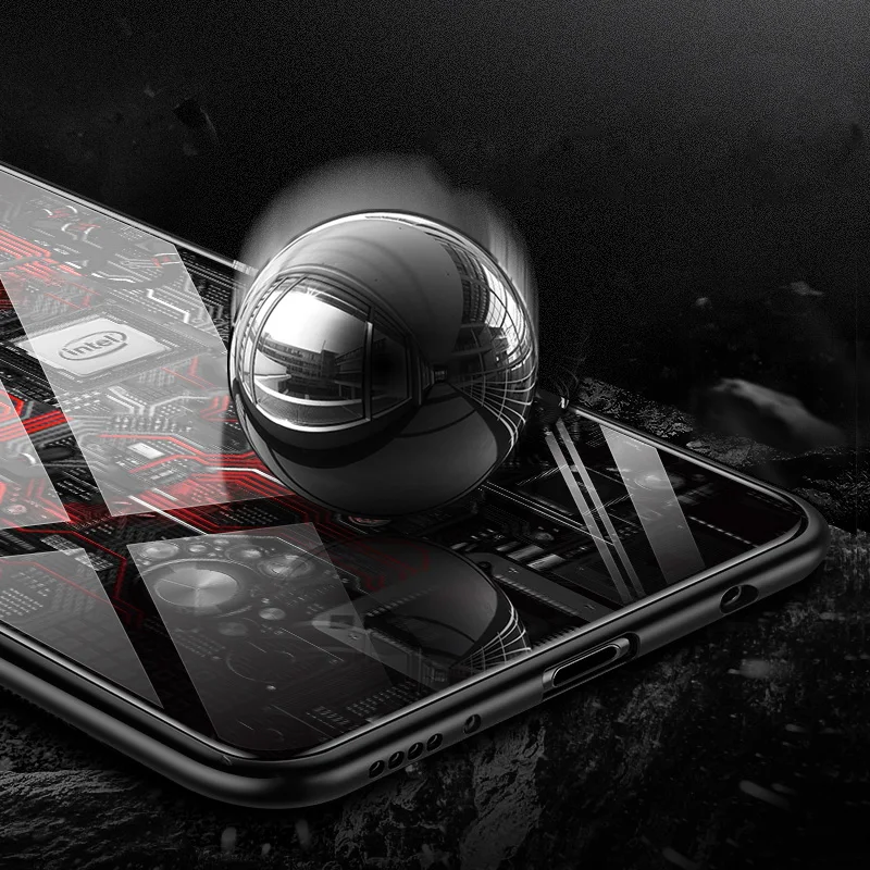 Чехол Aixuan для Xiaomi Redmi Note 7 чехол с рисунком из закаленного стекла силиконовый