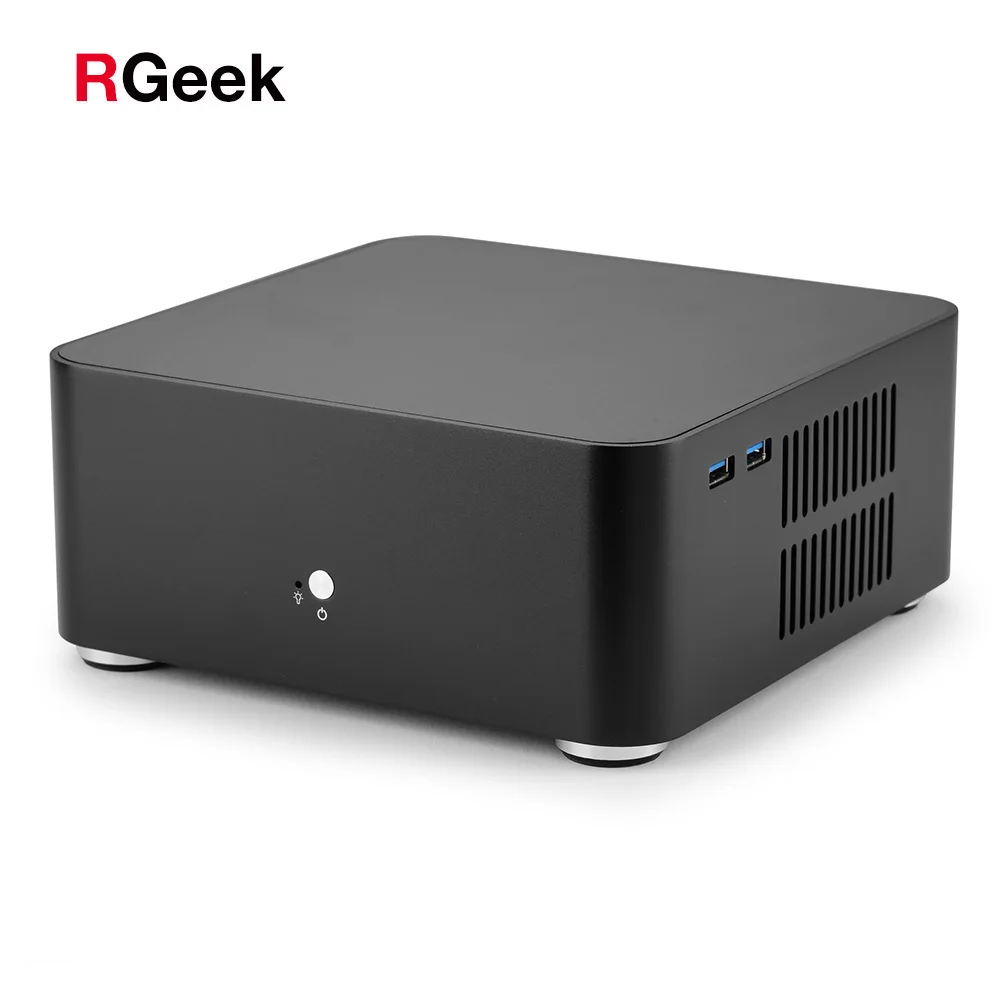 RGEEK L80 полностью алюминиевый корпус для маленького настольного компьютера чехол