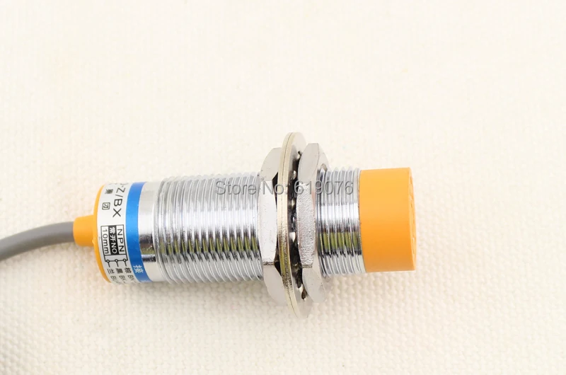 

5Pcs M24 Three Wire DC NPN NO 10mm distance measuring Inductive proximity switch sensor -LJ24A3-10-Z/BX