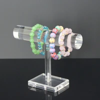 clear acrylic plexiglass watch bracelet jewelry stand display t bar jewelry charm showing