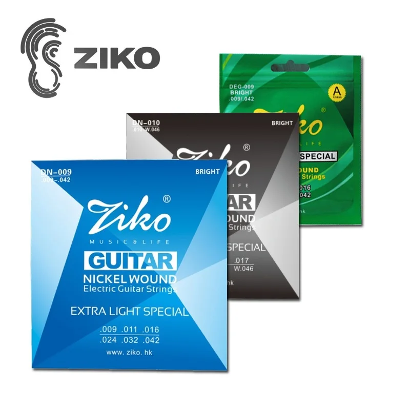 

Ziko DN / DEG Nickel Wound Electric Guitar String 0.09-0.042 Extra Light Special