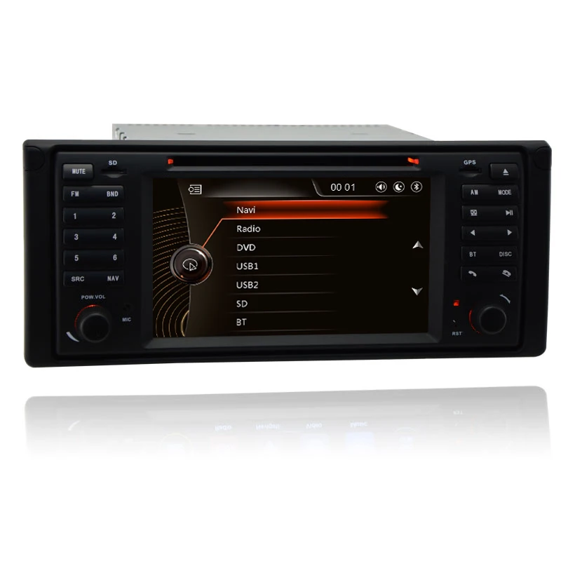 Автомобильный DVD стерео головное устройство UI 7 &quotдля BMW E39 X5 E53 с GPS Навигатором
