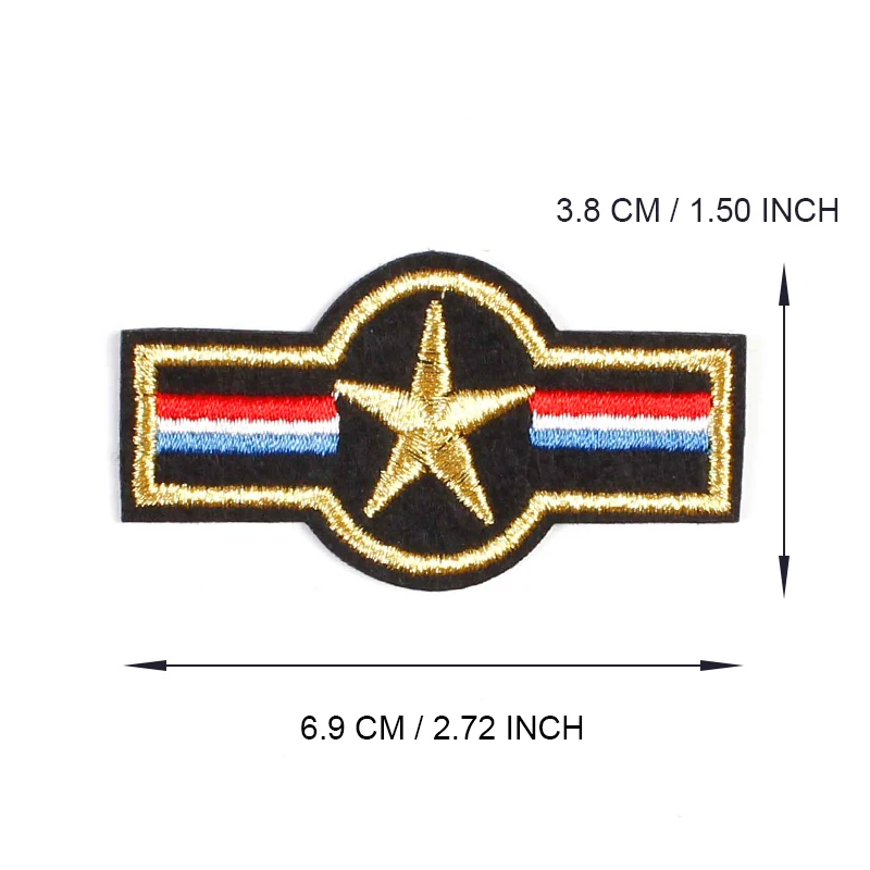 Iron On US Flag Military Russa Germany patchwork Small Star Shoulder badge Embroidery Army Clothing Patches | Дом и сад