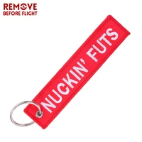 nuckin futs keychain key ring for motorcycle car accessories key tags aviation gifts fob oem keychains jewelry llavero