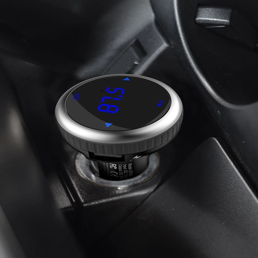 AOSHIKE миниатюрный fm передатчик Bluetooth модулятор Hands Free автомобильный комплект с