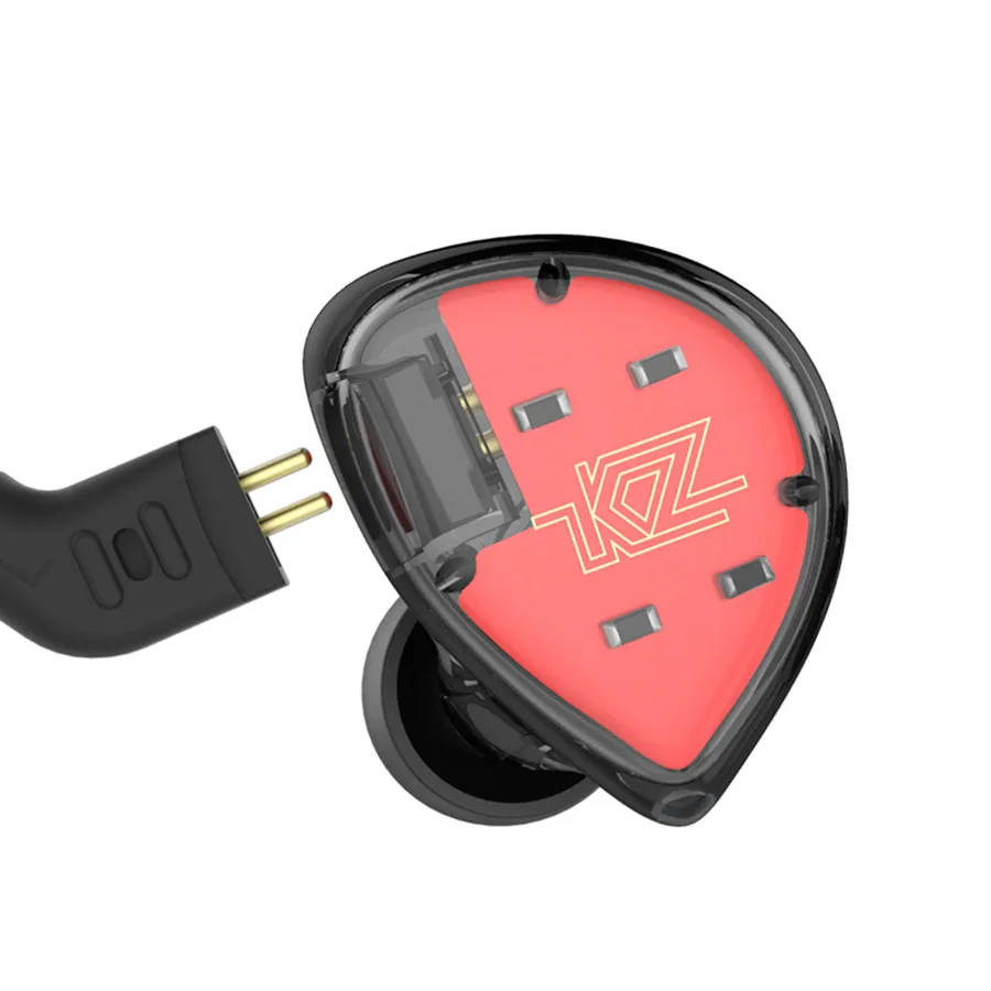 AK Audio KZ ES4 5BA сбалансированные наушники вкладыши HIFI спортивные для бега ES4|Наушники