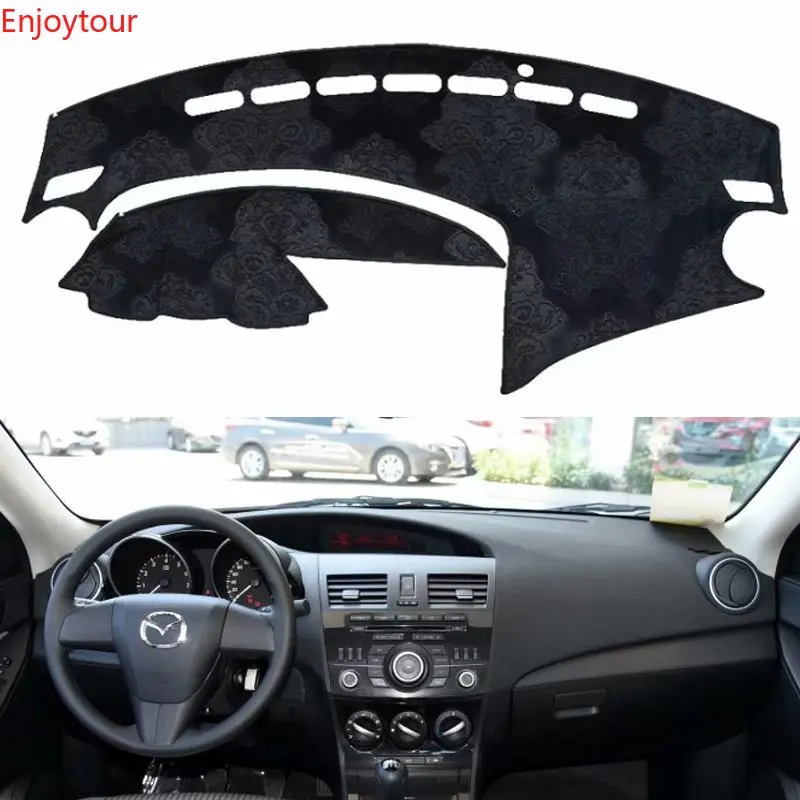 Фланелевые коврики для приборной панели Аксессуары автомобилей Mazda 3 Mazda3 BL 2009 2010