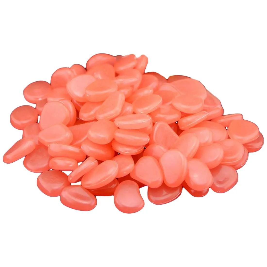 Orange red Булыжница, светящийся камень, ночной камень, аквариум, украшение для сада, декор для аквариума, украшение для аквариума, флуоресцентный гусь, яйцо - Цвет: Orange red