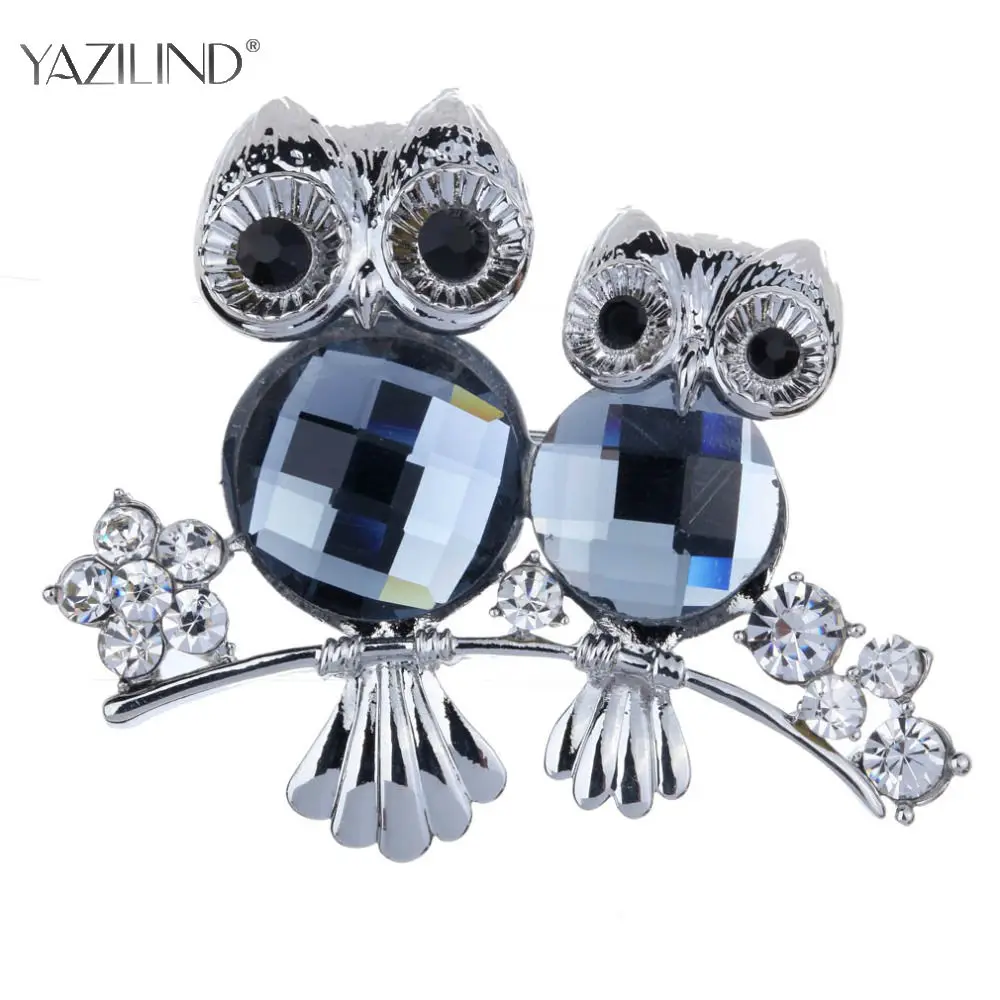 Брошь попугай рождественские подарки штифты корсажа Две совы булавки костюм