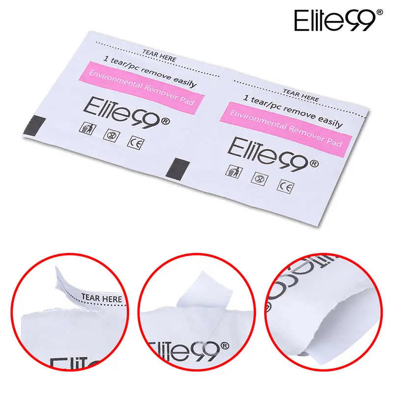 

Elite99 50pcs Gel Polish Remover Wraps Pads Manicure Polish Remove Tools Wipes Paper Pads Foil Nail Art Cleaner for UV Gel