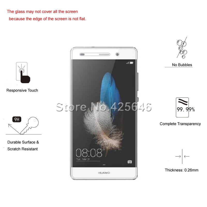 2 шт для huawei P8 Lite Стекло 9H 0,26 мм Премиум защитное закаленное стекло для huawei P8 Lite Защитная пленка для экрана P8Lite