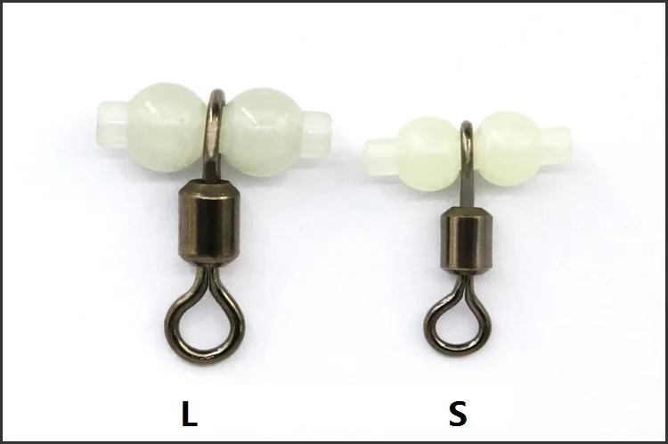 50 шт. флуоресцентные бусины для рыбалки в форме калабаша|barrel swivel|swivel barrelbeads fishing |